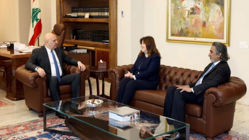 الرئيس عون استقبل كيشيشيان وبايراقداريان في زيارة تهنئة لمناسبة الاعياد