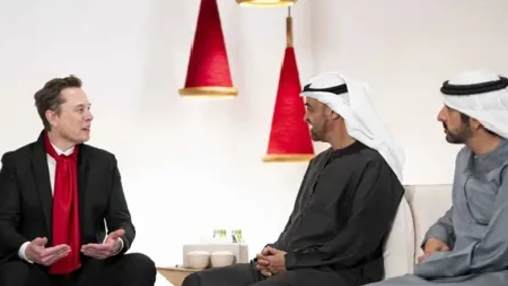 رئيس الإمارات يلتقي إيلون ماسك (فيديو) | 
