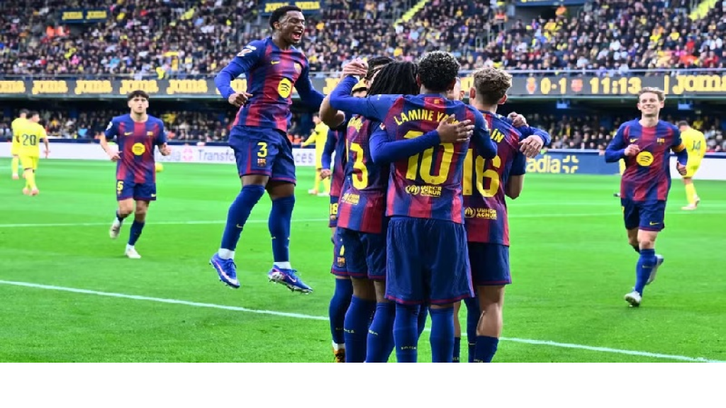 الدوري الإسباني لكرة القدم: برشلونة يهزم فياريال ويُنهي العام متصدراً ترتيب البطولة