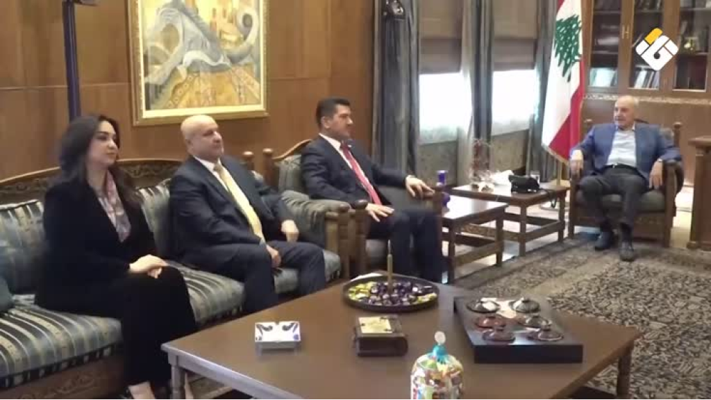 الرئيس نبيه بري يستقبل وفدا عراقيا يؤكد استعداد بلاده لدعم إعادة إعمار لبنان