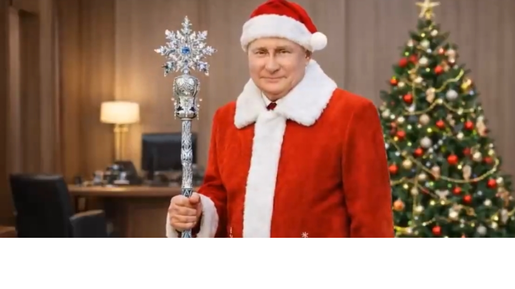 موسم عيد الميلاد حيث يحرص بوتين على توزيع  هدايا جميلة للرؤساء... (فيديو)