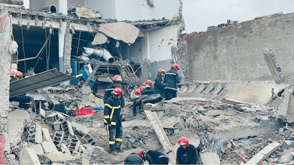 إنهيار مبنى في المغرب