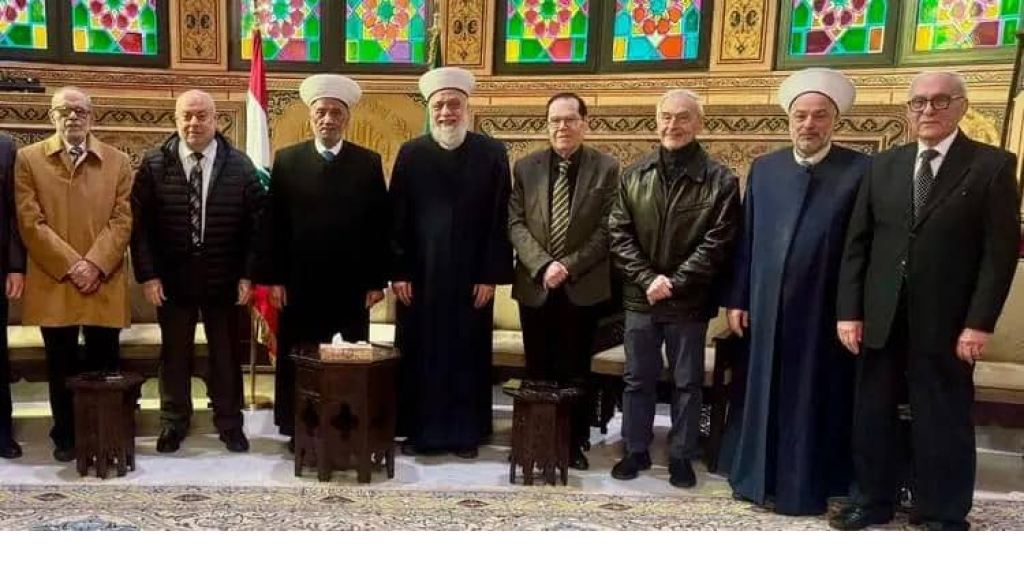 دريان التقى وفدا من المنتدى الاسلامي الوطني