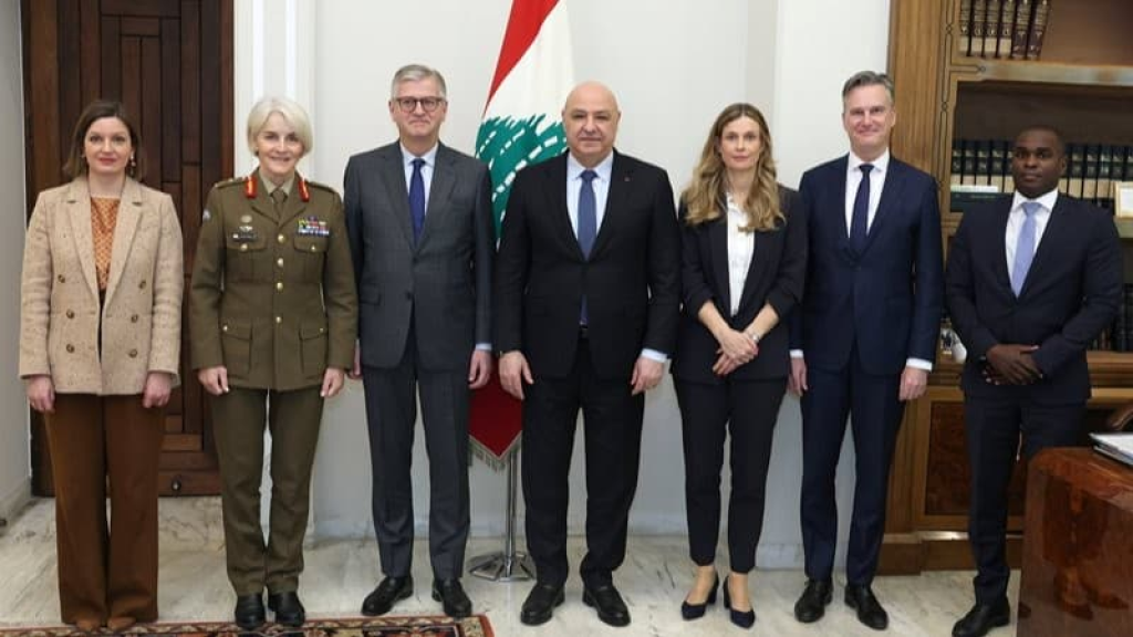 الرئيس عون استقبل لاكروا: لبنان يرحب بأي دولة ترغب في الإبقاء على قوّتها في الجنوب بعد انسحاب 