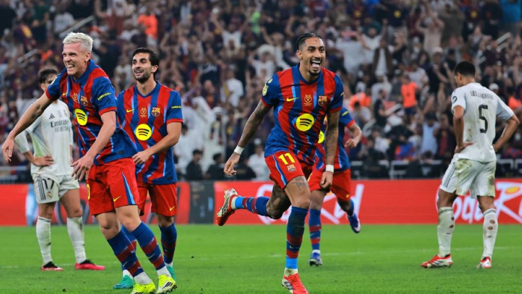 90 دقيقة من الإثارة.. برشلونة يحسم الكلاسيكو ويتوج بكأس السوبر الإسباني