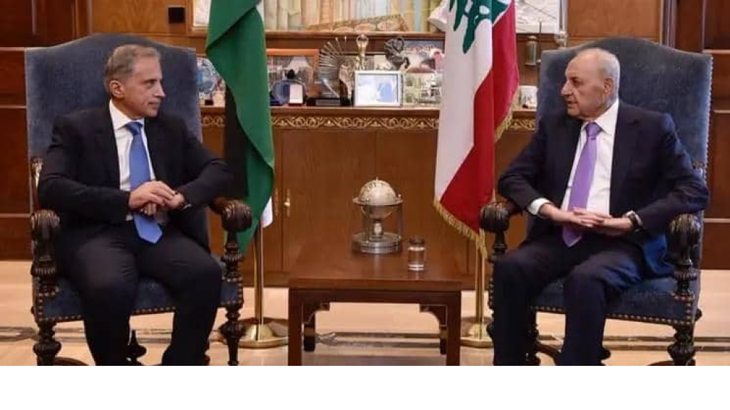 الرئيس بري تابع التطورات الإقليمية والتقى رئيس الحكومة الأردنية والموفد السعودي