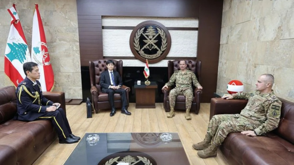 قائد الجيش يبحث الأوضاع العامة مع السفير الياباني ويلتقي النائبين أحمد الخير وأنطوان حبشي