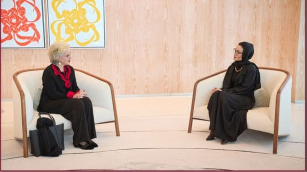 وزيرة التربية بحثت والشيخة موزا في تعزيز التعاون اللبناني - القطري في مجال التعليم والتكنولوجيا