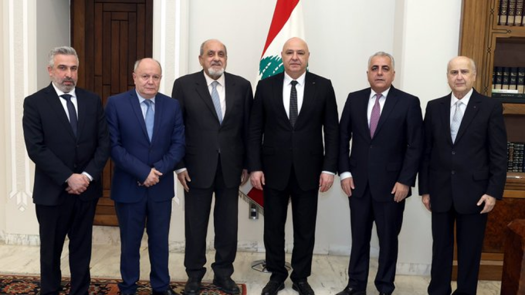 عون اطلع من وفد الضمان على اوضاع الصندوق والتحسن الذي طرأ على تقديماته للمضمونين