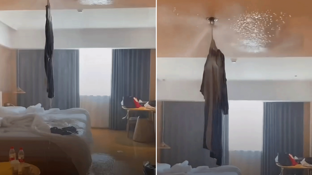بالفيديو.. نزيل يتسبب في غرق فندق بتصرف غريب