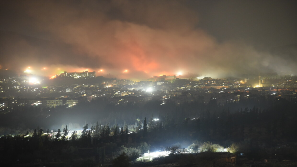 اطلاق نار كثيف باتجاه القنيطرة