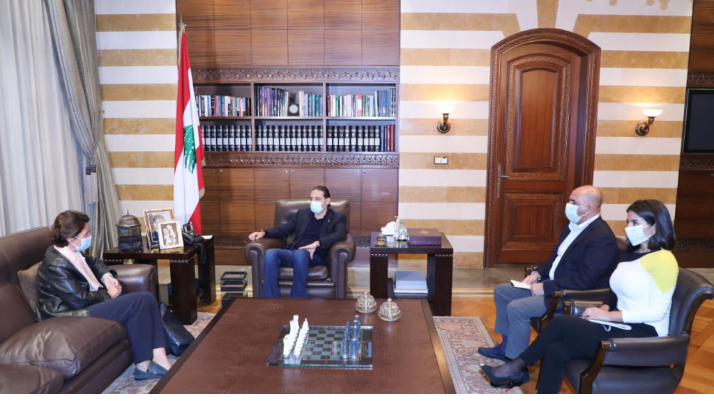 الرئيس الحريري استقبل سفيري الولايات المتحدة وفرنسا والمنسقة الأممية في بيت الوسط