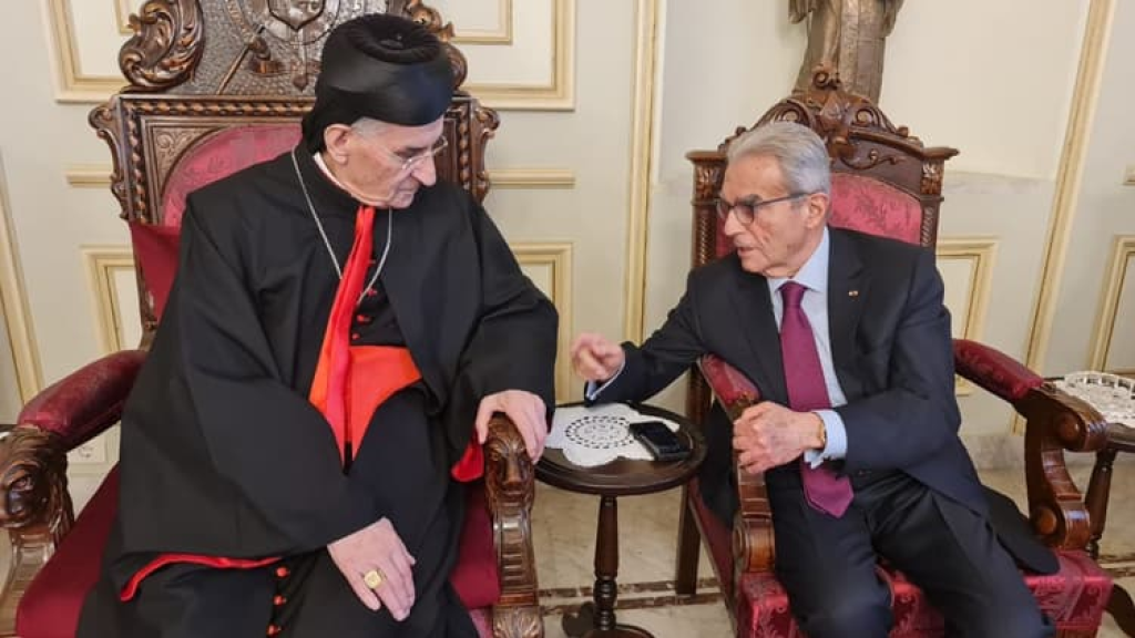 الراعي بحث مع وديع الخازن الاوضاع والمستجدات