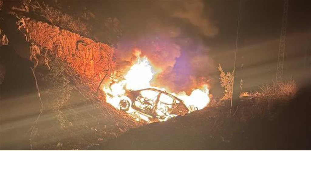 استهداف سيارة على طريق المصنع.. والجيش الاسرائيلي: استهدفنا عنصرين من حركة الجهاد الإسلامي