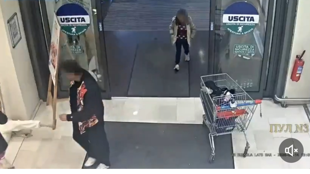 محاولة اختطاف طفلة من يد والدتها في مكان عام (فيديو)