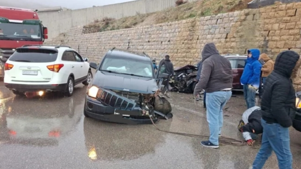 حادث سير مروّع على طريق ضهر البيدر!