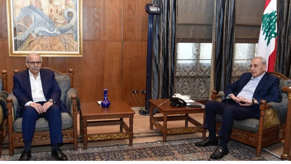 بري يبحث مع سلام التطورات وملف النزوح