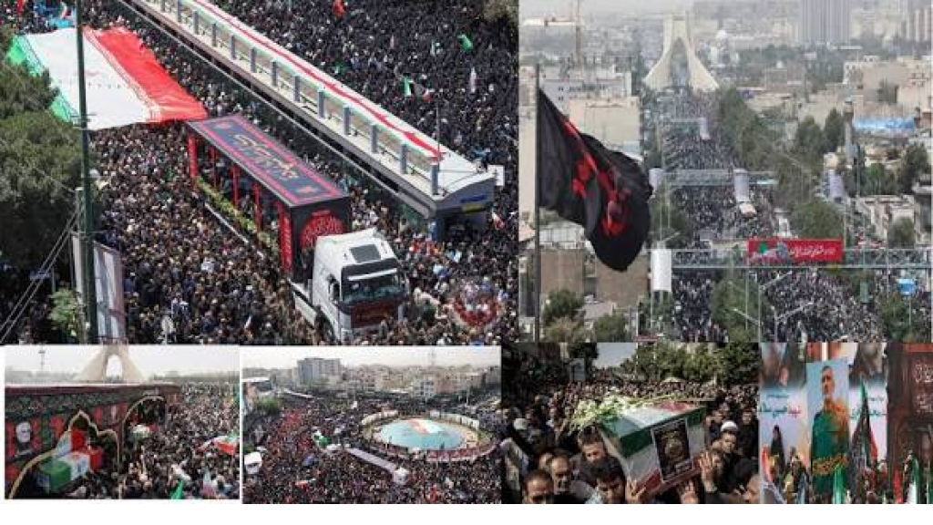 تشييع مهيب للقادة الشهداء في العدوان 