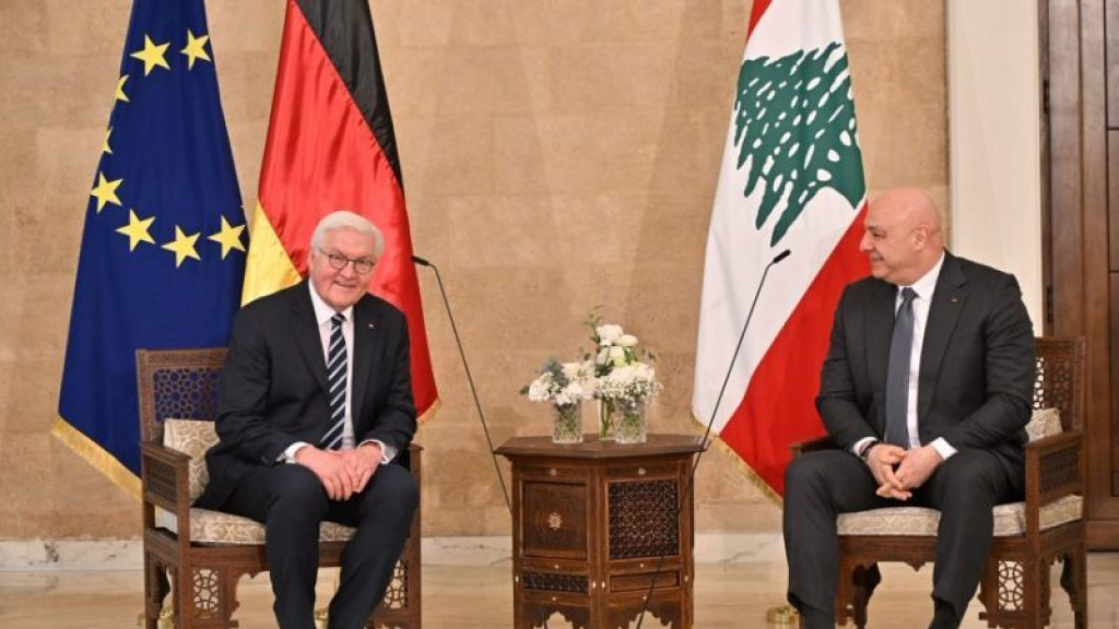 الرئيس الألماني للرئيس عون: مستعدون لمساعدة لبنان في مختلف المجالات لإنهاء معاناة الشعب اللبناني