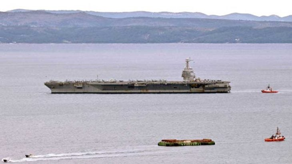 حاملة الطائرات الأمريكية جيرالد فورد تصل إلى كرواتيا للخضوع للصيانة