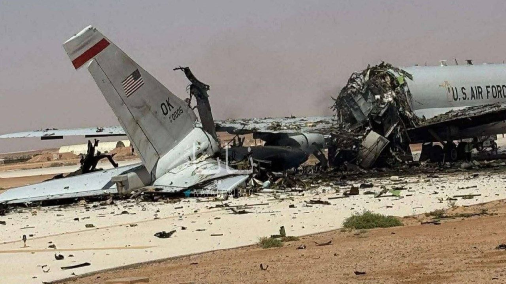 الحرس الثوري الإيراني يعلن تدمير طائرة أواكس أمريكية بقاعدة الخرج