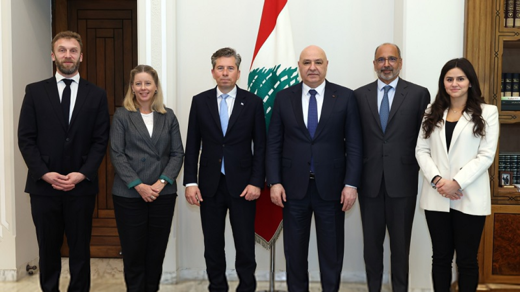 عون وفليتشر يشددان على حفظ سيادة لبنان