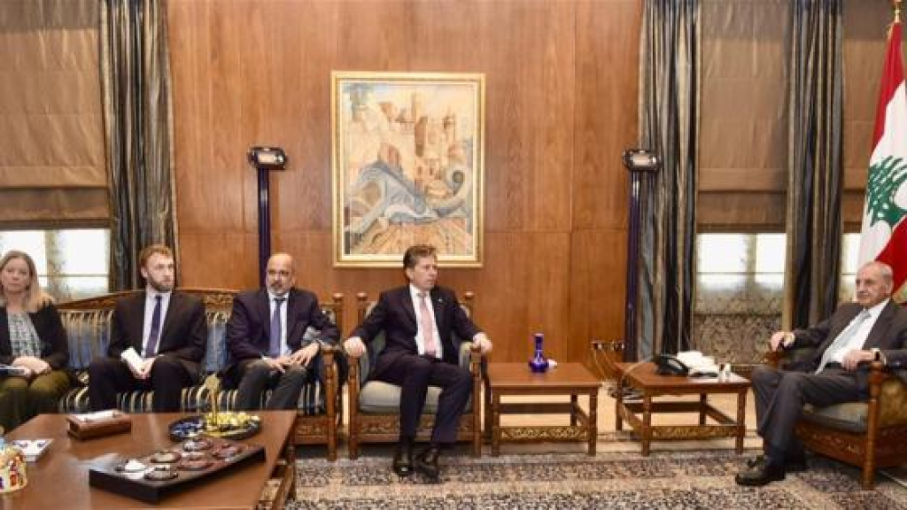 بري تابع مع فليتشر وريزا التطورات وأزمة النازحين والتقى السفير الاسترالي الجديد