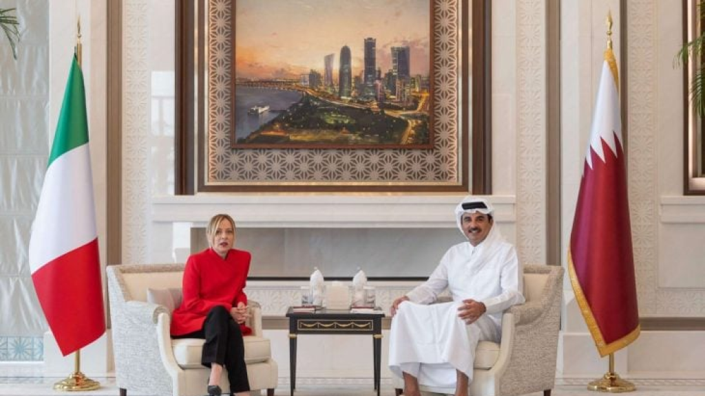 أمير قطر ورئيسة وزراء إيطاليا يبحثان الأوضاع إقليميا ودوليا