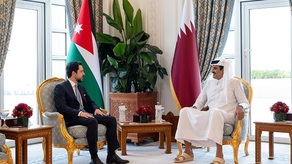 أمير قطر يستقبل ولي العهد الأردني ويشدّد على ترسيخ دعائم الاستقرار في المنطقة