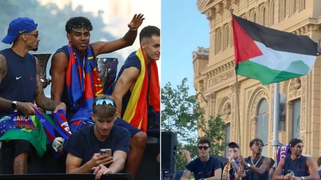 لامين يامال حديث العالم.. هل يواجه نجم برشلونة عقوبات بسبب لفتة فلسطين