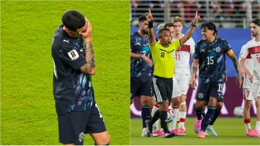 نسي القاعدة الجديدة.. أول طرد في كأس العالم بسبب تغطية الفم