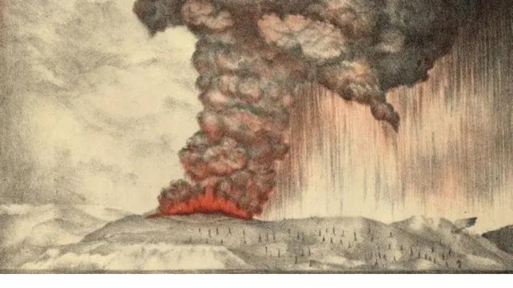 الثوران البركاني الذي أحدث أعلى صوت في التاريخ 