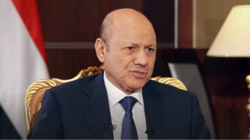 العليمي لوفد أوروبي: السلام مع الحوثيين مشروط بإنهاء الانقلاب