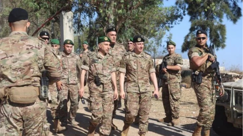 العماد هيكل في بلدة زوطر الغربية لتفقُّد الوحدات العسكرية المنتشرة والاطّلاع على الوضع العملاني