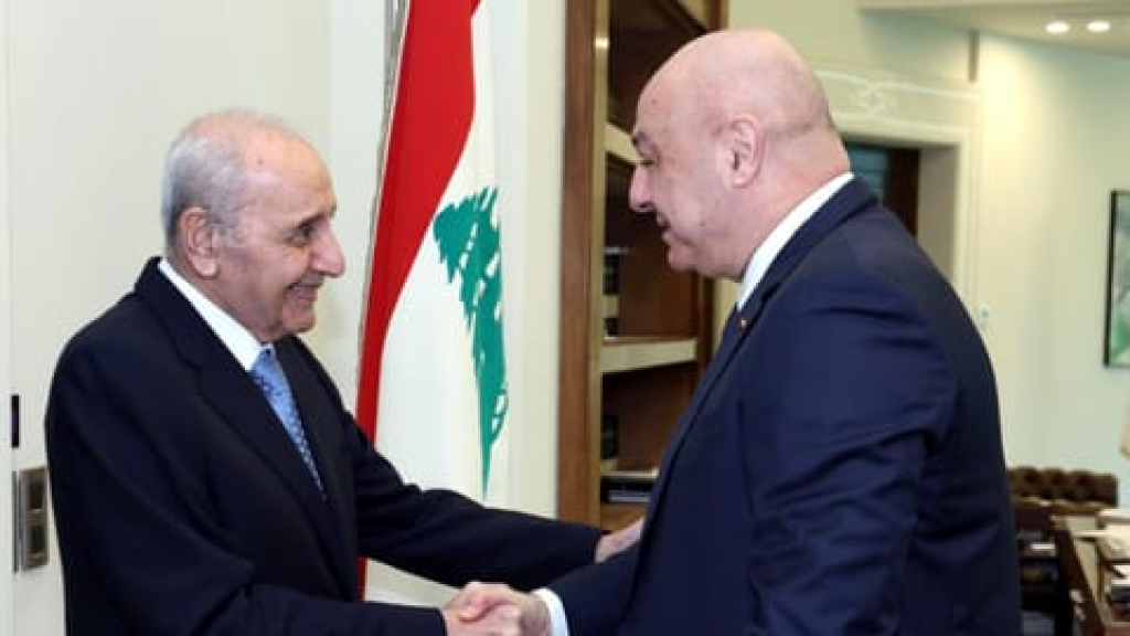 برّي مغادرًا بعبدا: 