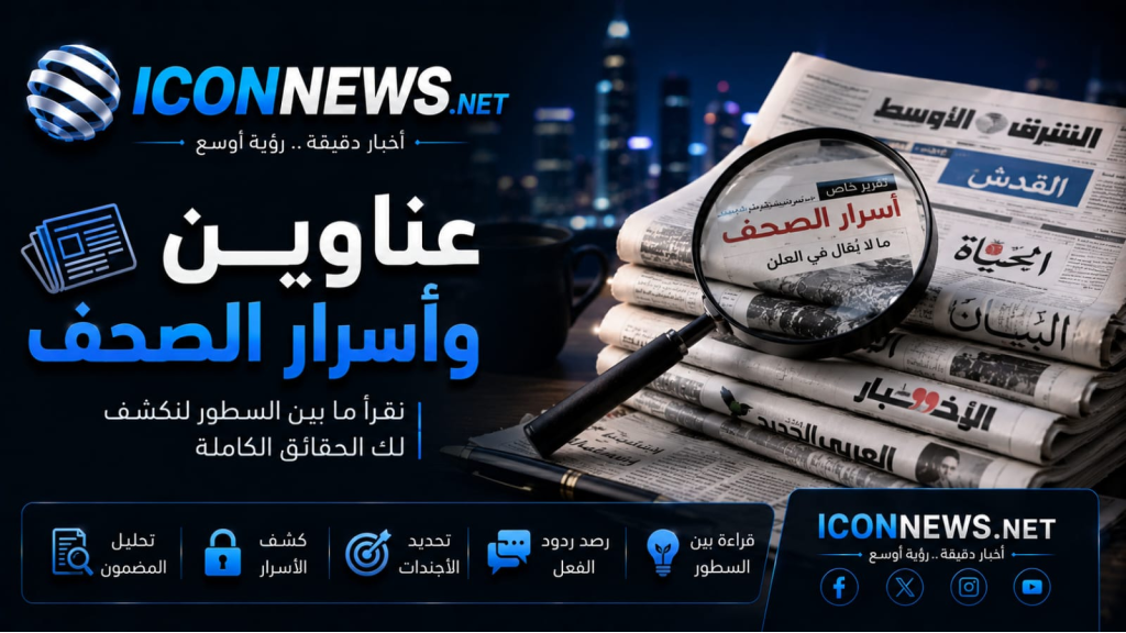 عناوين الصحف الصادرة اليوم الأحد 02/08/2026