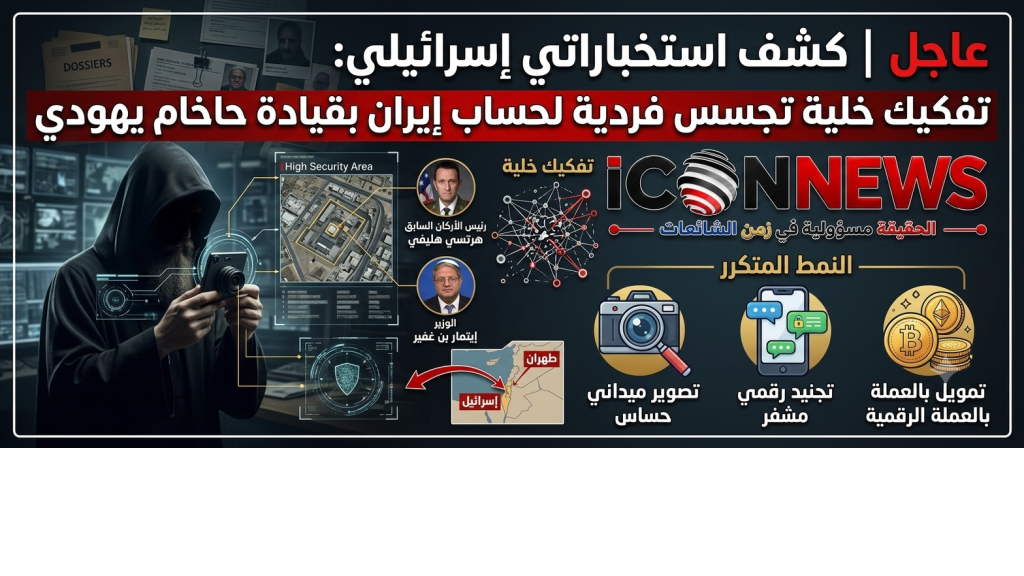  عاجل | كشف استخباراتي إسرائيلي: تفكيك خلية تجسس فردية لحساب إيران بقيادة حاخام يهودي