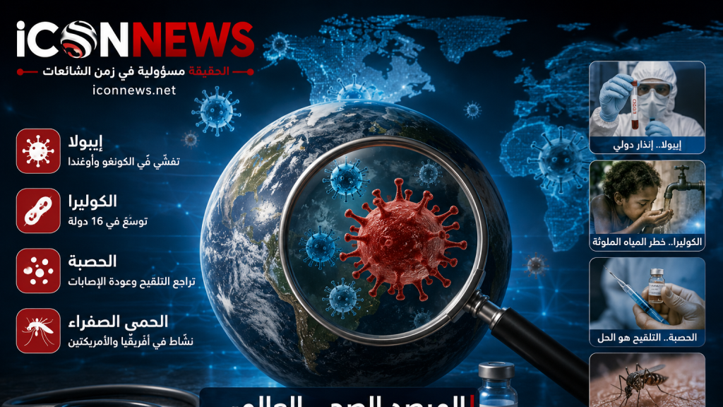 أمراض تعود إلى الواجهة عالمياً… إيبولا يتصدر الإنذارات والكوليرا تتوسع والحصبة تستفيد من فجوات التلقيح