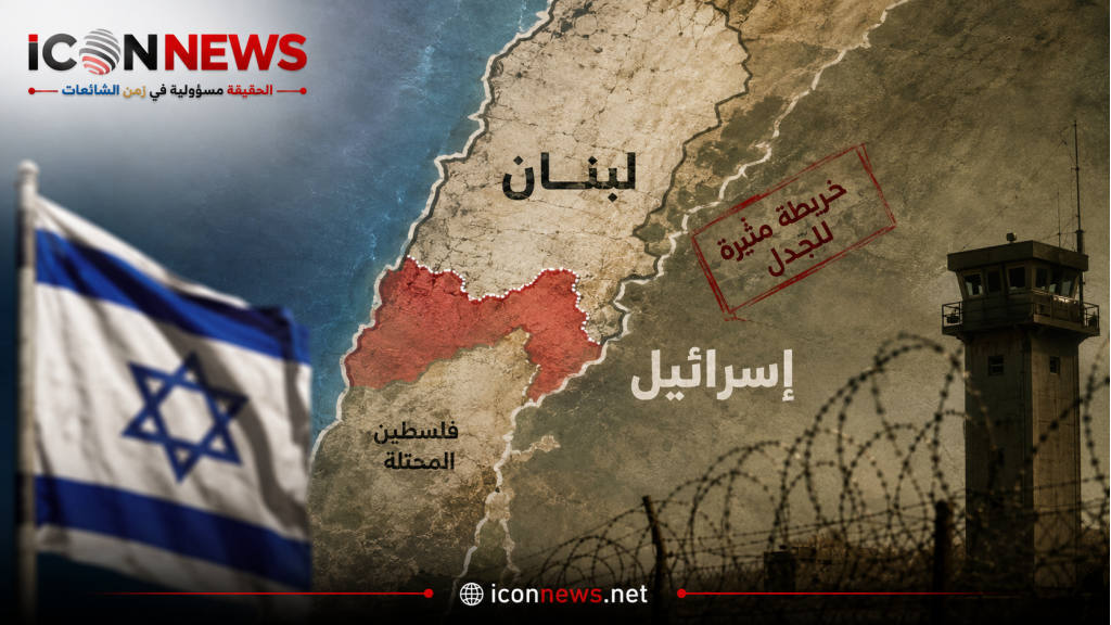 الخريطة ليست خطأً عابرًا… إسرائيل تضع أجزاءً من جنوب لبنان داخل حدودها وحزب الله يدعو إلى وقف التفاوض