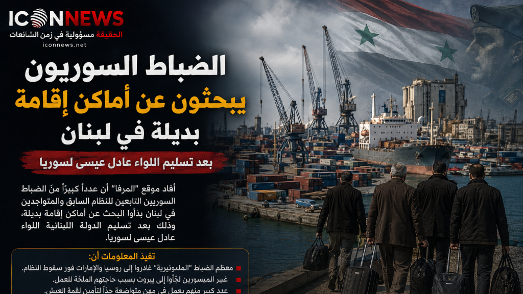 بعد تسليم اللواء عادل عيسى إلى دمشق.. ضباط النظام السابق في لبنان يُعيدون حساباتهم