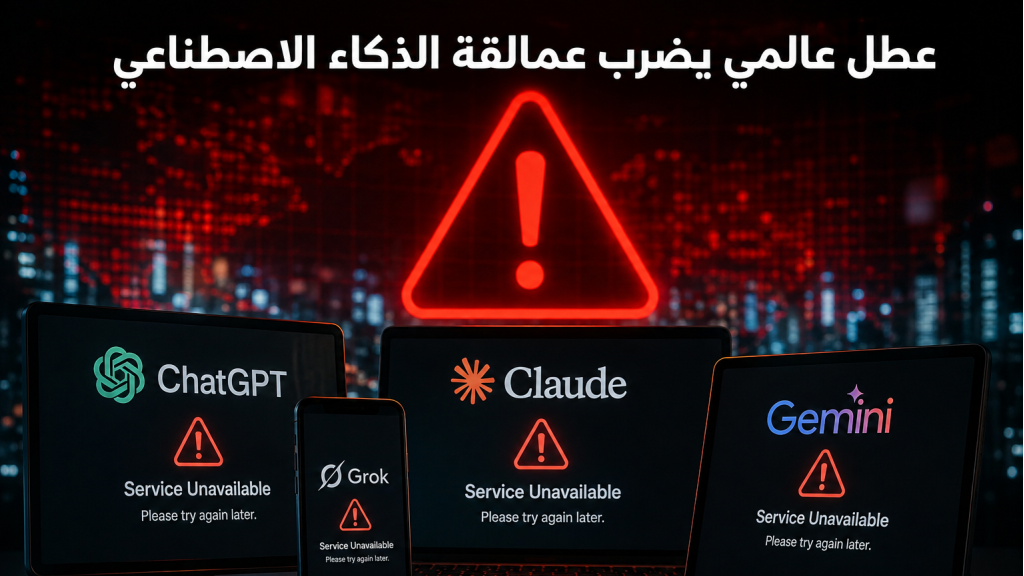 سقطوا معاً.. عطل نادر يضرب عمالقة الذكاء الاصطناعي ويكشف هشاشة العالم الجديد