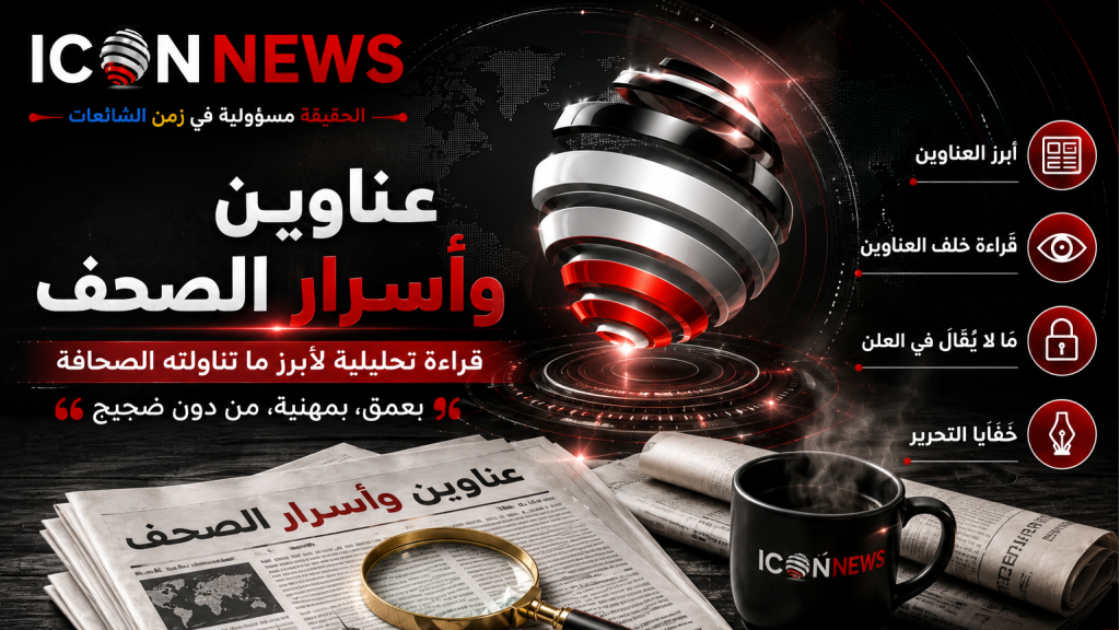 عناوين وأسرار الصحف الصادرة اليوم الجمعة 04/09/2026 