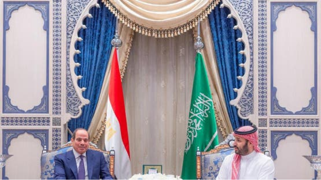 ولي العهد السعودي يلتقي الرئيس السيسي في القاهرة