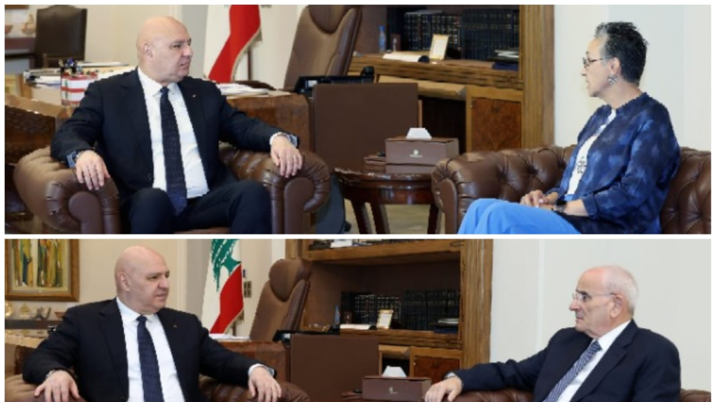 الرئيس عون يعرض مع منسى الوضع الأمني ويلتقي صليبا ومطر ومجلس إدارة 