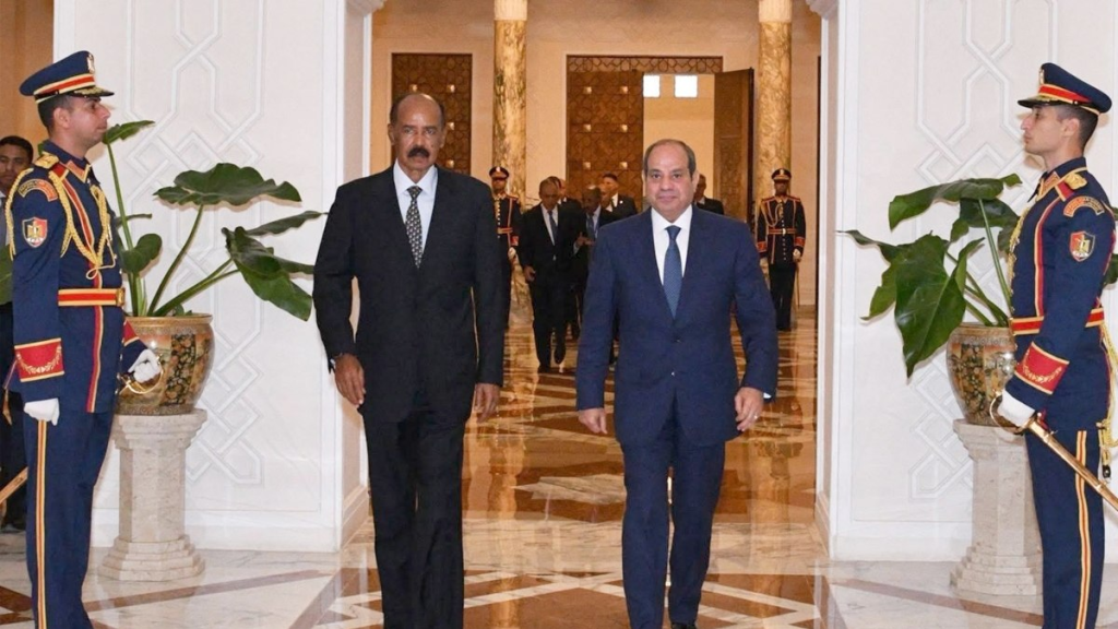 وسط توتر مع إثيوبيا.. السيسي وأفورقي: تنسيق وتوافق كبير بين مصر وإريتريا