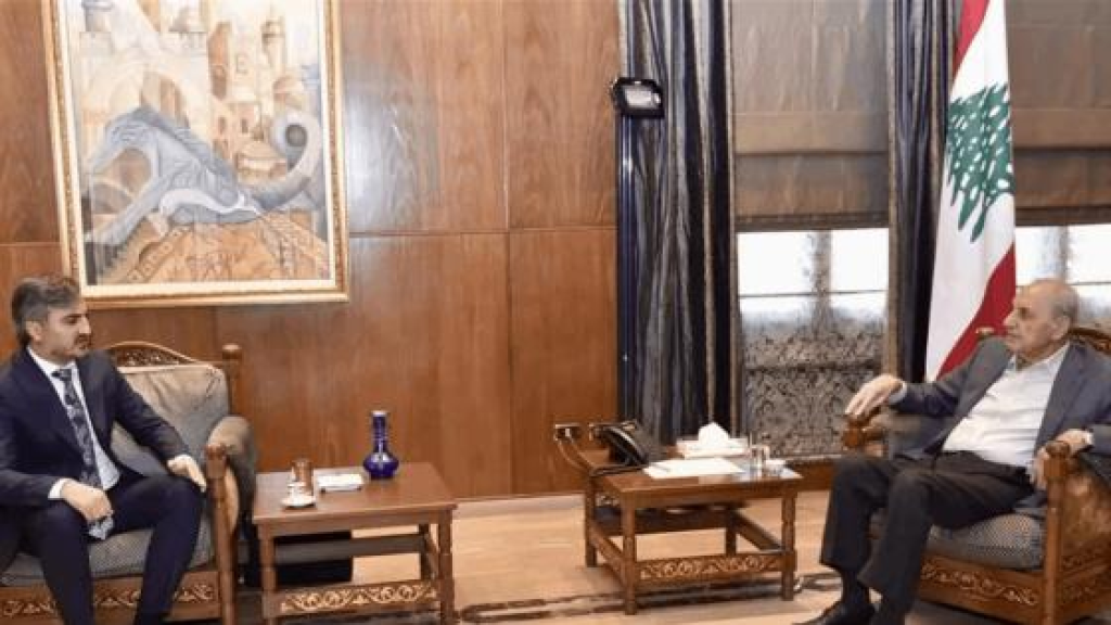 بري تسلم من نواب المذكرة المطالبة بالتمسك بقوة “اليونيفيل”.. واستقبل القائمين باعمال سفارة سوريا وأذربيجان