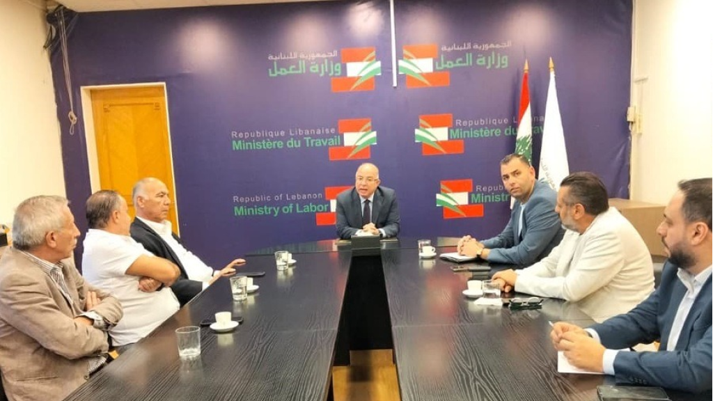 الوزير حيدر يلتقي وفدًا من البنك الدولي وممثلين عن اتحاد نقابات الافران