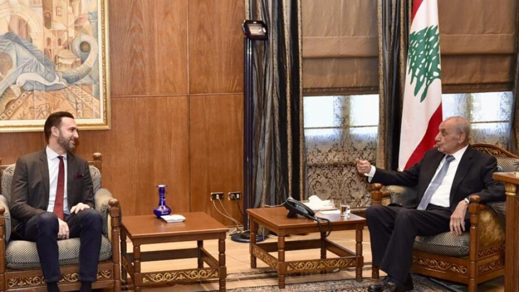 بري التقى مساعد وزير الخارجية الايراني وتابع الاوضاع خلال استقباله تيمور جنبلاط