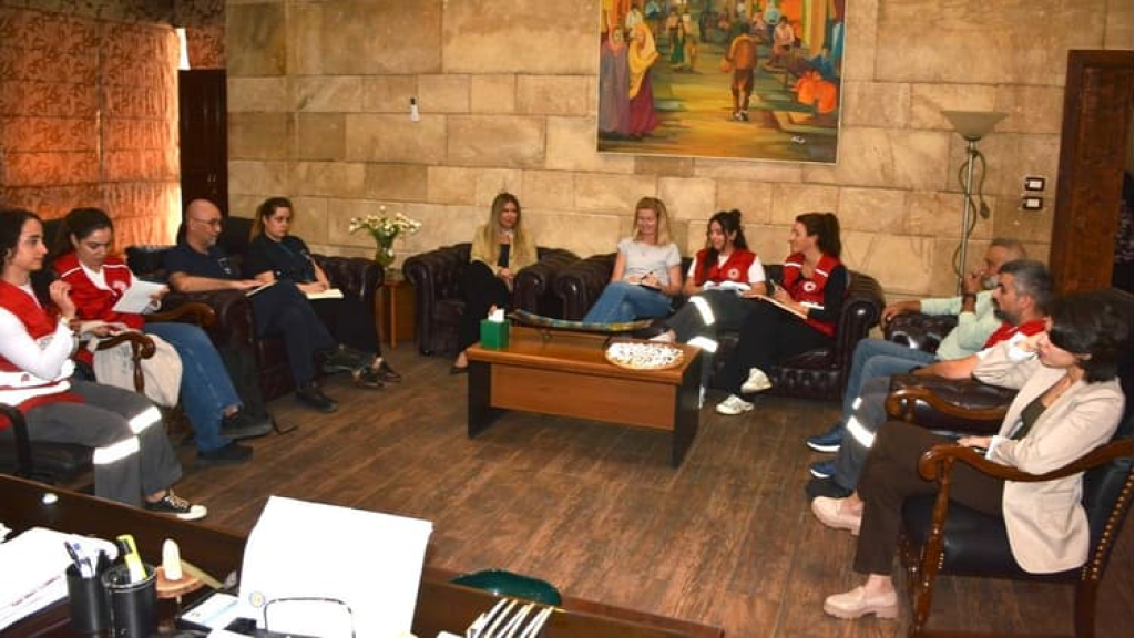 الرافعي عرضت مع وفد من الاتحاد الأوروبي سبل تعزيز جهوزية غرفة عمليات إدارة الكوارث والأزمات في الشمال
