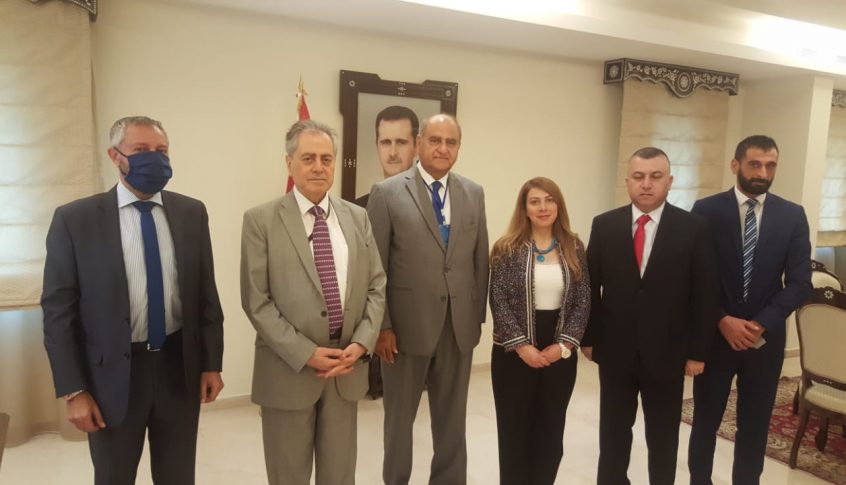 الخطيب زار السفارة السورية: لضرورة تفعيل العلاقة مع دمشق في هذه المرحلة الدقيقة
